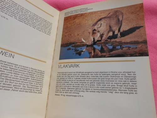 `Animals of Etosha/Die Tiere in Etoscha/Diere van Etosha`  Soft cover.
