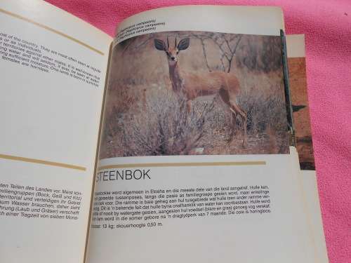 `Animals of Etosha/Die Tiere in Etoscha/Diere van Etosha`  Soft cover.