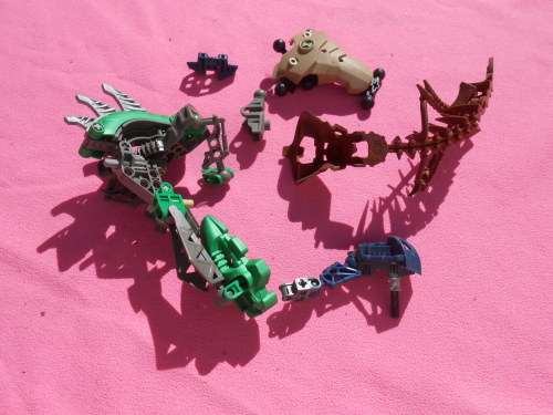 Lego.  Random pieces - as found.