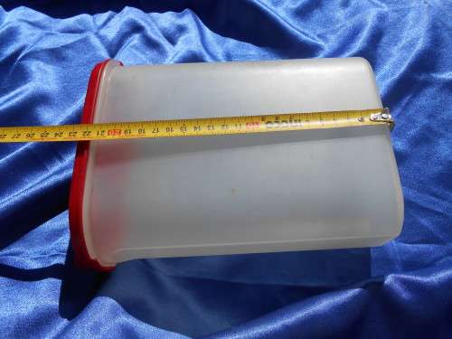 Tupperware cereal/grain containers.