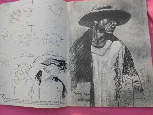 `Heads from Life` Charcoal, Crayon, Pencil.  Walter J. Foster. Soft cover.