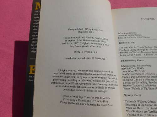 `The World of Nat Nakasa`  edited by Essop Patel.  Soft cover.