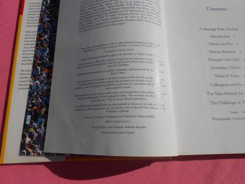 `Michael Schumacher`  Formula for Success.   Hard cover.