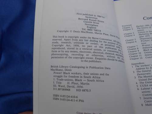 `Power!  MacShane Plaut Ward.  Soft cover.