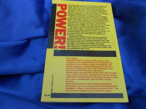 `Power!  MacShane Plaut Ward.  Soft cover.