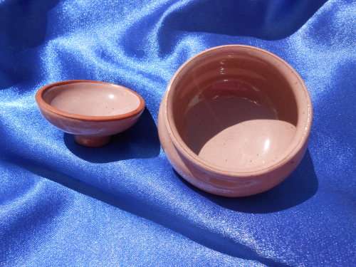 Very small, ceramic, sugar bowl, milk jug, 2 cups and saucers, 2 bowls and one cake plate.