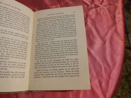 1958.  `Die Geheim van die Berg`  F.A. Venter.  Hard cover.