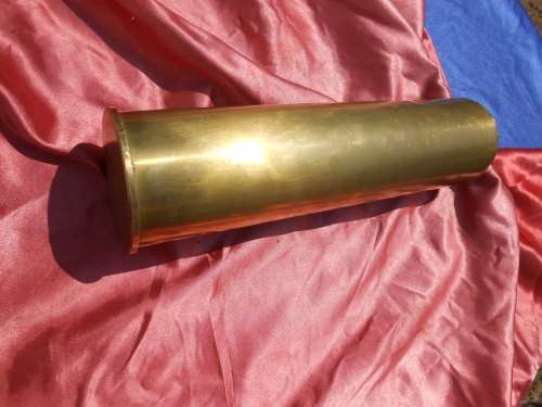 Brass cannon shell.  1979.  305mm high.  Heavy.