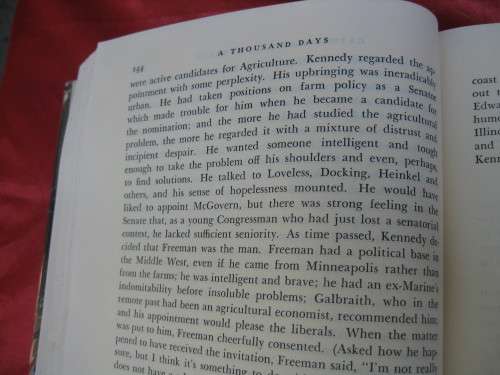 `A Thousand Days`  John F. Kennedy in the White House.  Hard cover.