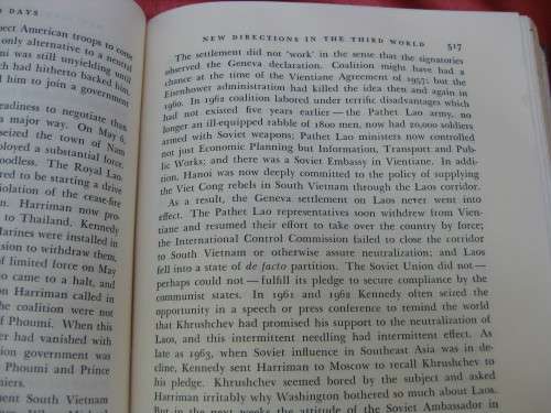 `A Thousand Days`  John F. Kennedy in the White House.  Hard cover.