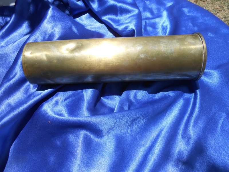 Brass cannon shell.  1972.  305mm high.  Heavy.