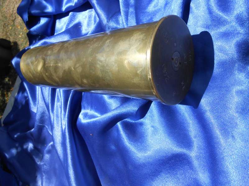 Brass cannon shell.  1972.  305mm high.  Heavy.