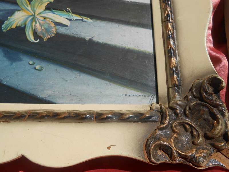 Small (A4 sized) Tretchikoff prints.  AS FOUND.  Frames have damage to corners.