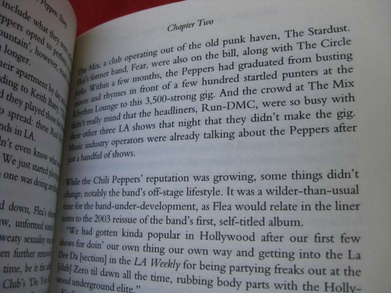 `Fornication:  The Red Hot Chili Peppers Story`  Soft cover.  Jeff Apter.