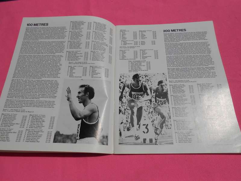 `Munchen 1972.  Athletics Arena International Official Olympic Report`  Soft cover.
