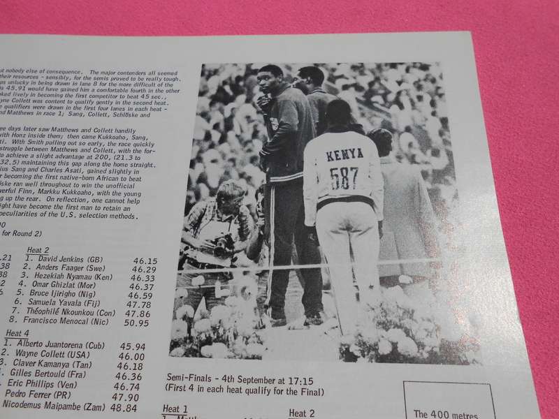 `Munchen 1972.  Athletics Arena International Official Olympic Report`  Soft cover.