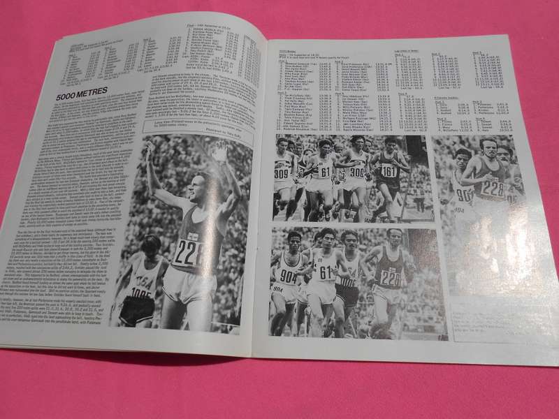 `Munchen 1972.  Athletics Arena International Official Olympic Report`  Soft cover.