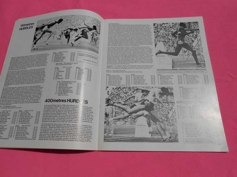 `Munchen 1972.  Athletics Arena International Official Olympic Report`  Soft cover.