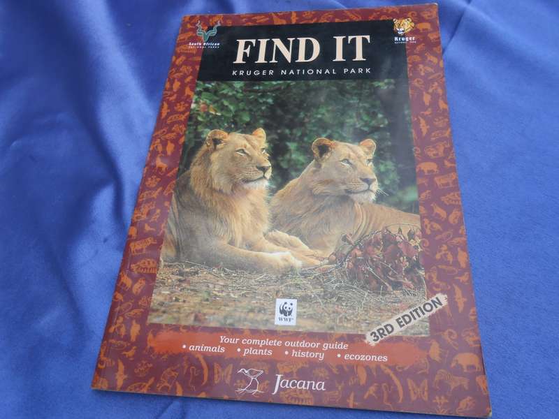 `Find it`   2001.  Kruger National Park.  Soft cover.