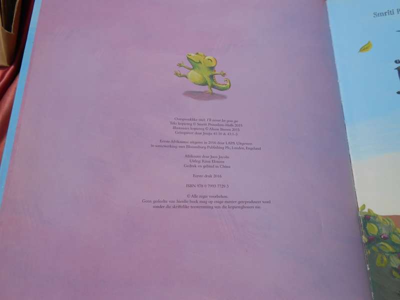 `Ek sal jou styf vashou`  Smriti Prasadam-Halls & Alison Brown.  Hardcover.