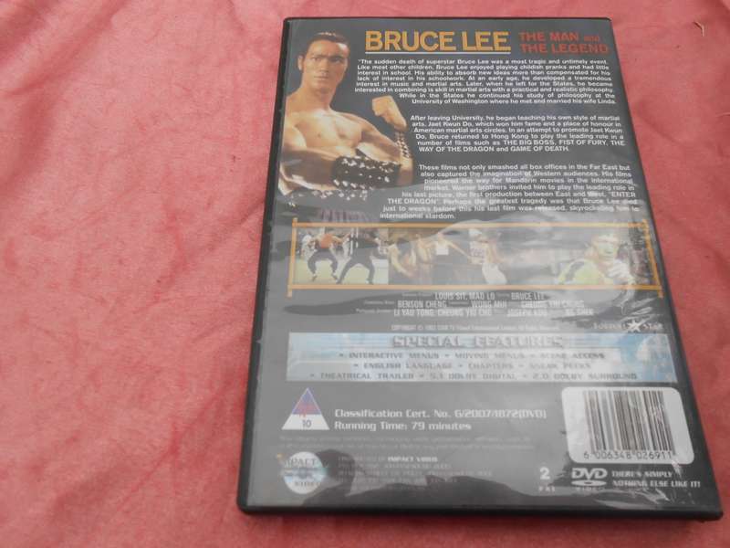 DVD Bruce Lee.  The Man and the Legend.