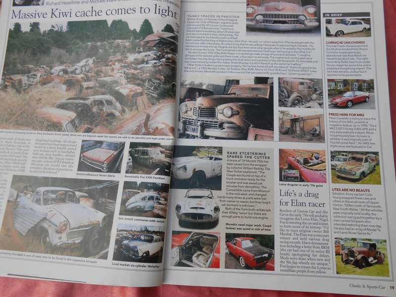 `Classic & Sports Car`  Magazine.  March, 2004.