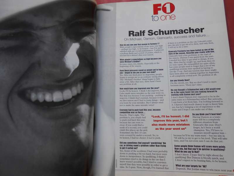F1 Racing.  Magazine.  December, 1997.