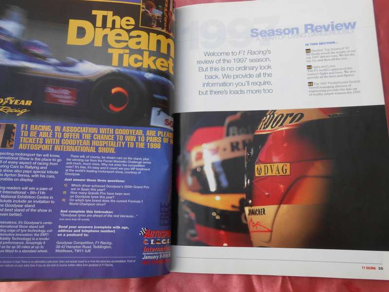 F1 Racing.  Magazine.  December, 1997.