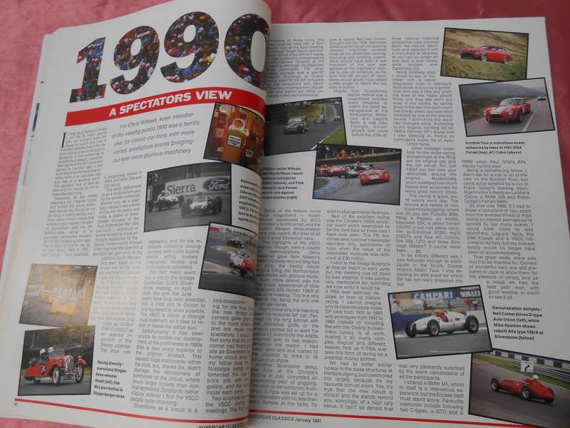 Supercar Classics.    Magazine.      January, 1991.