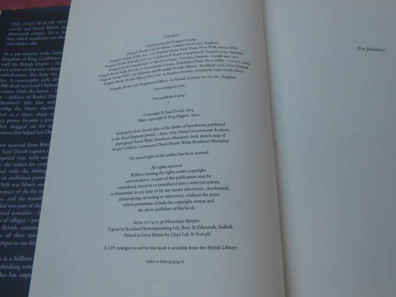 `Zulu` The Heroism and Tragedy of the Zulu War. Hard cover.
