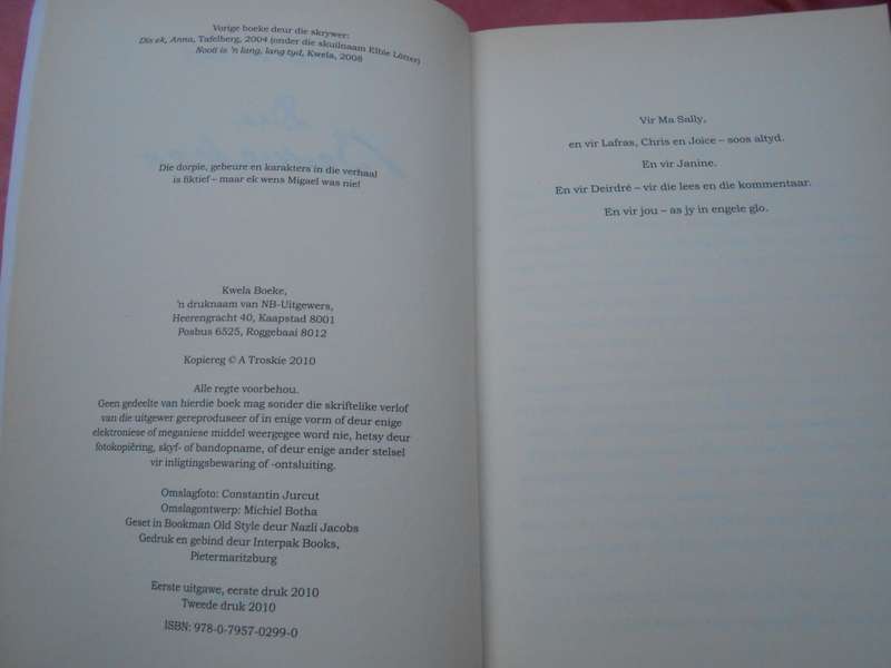 `Die Besoeker`  Anchien Troskie.  Soft cover.