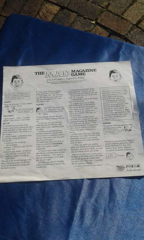 The Mad Magazine Game.  Complete and in a very good  condition.