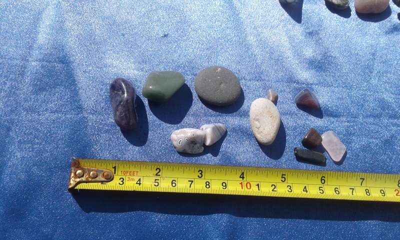 Packet of Semi-precious Minerals   (with lrg rose quartz)