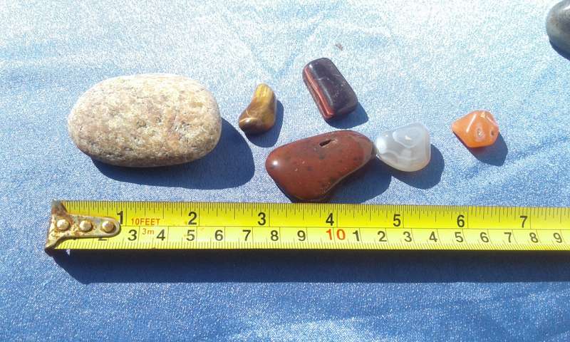 Packet of Semi-precious Minerals   (with lrg rose quartz)