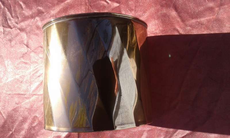 Brass  planter.