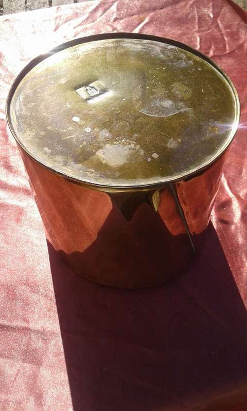 Brass  planter.