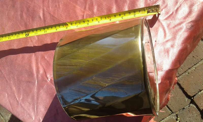 Brass  planter.