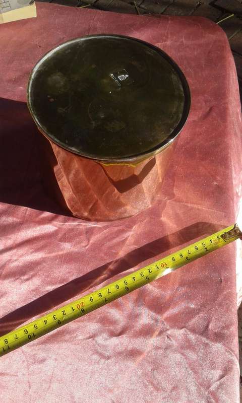 Brass  planter.