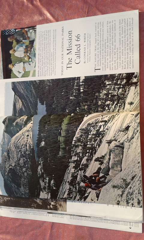 1966 `National Geographic`. Magazine.  Volume 130.  No. 1.