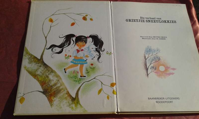`Die Verhaal van Grietjie Sneeulokkies`  Hard cover.