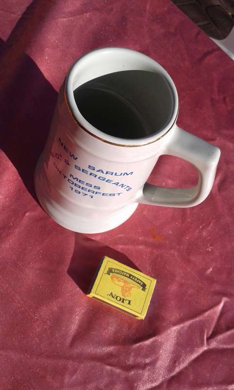 Mug. New Sarum W.O.'s & Sergeant's Mess Oktoberfest 1971.