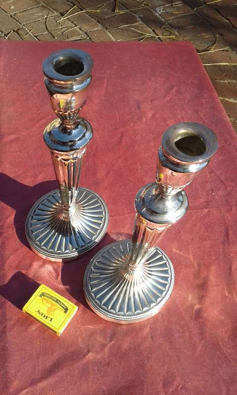 E.P.N.S. Candlesticks.