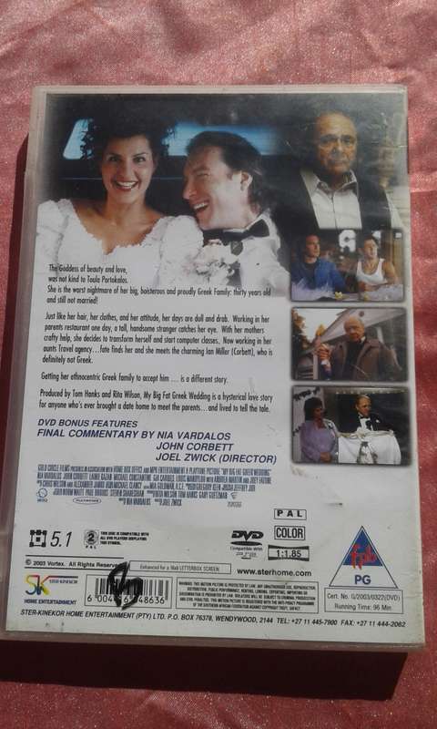 DVD My Big Fat Greek Wedding.
