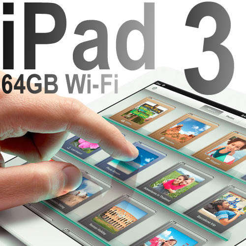 Apple iPad 3 White 64GB 9.7" Tablet With WiFi , Perfect working Condition