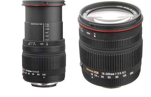 Sigma DC 18-200mm 1:3.5-6.3 SLR lens for Canon