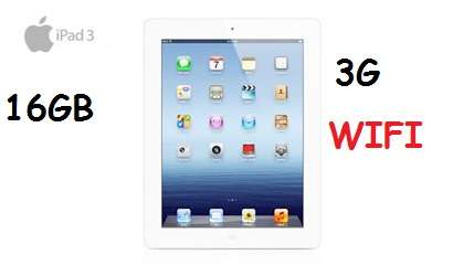 Apple iPad 3 16GB 9.7" Tablet With WiFi & 4G, Excellent Condition