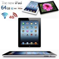 Apple iPad 3 White 64GB 9.7" Tablet With WiFi & 4G, Excellent Condition