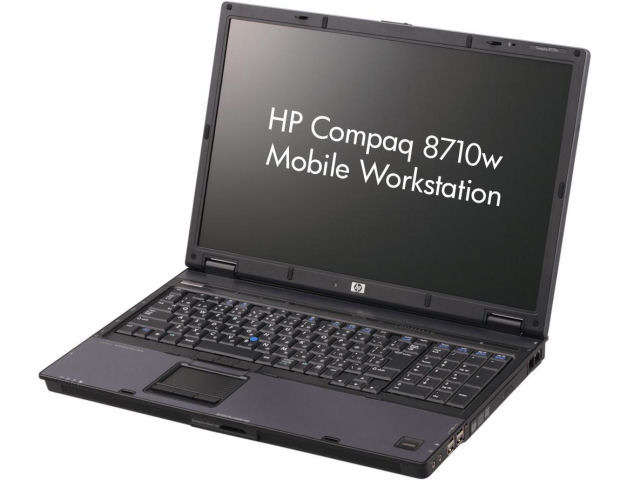 HP COMPAQ 8710w GAMING MACHINE CORE 2 DUO ,2.50GHz ,3GB RAM ,250 GB HDD, 17" NVIDIA