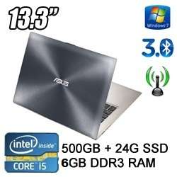 ASUS ZENBOOK UX32A, Core i5-3317U, 6GB RAM, 13.3" LCD, 500GB HDD + 24GB SSD,EXCELLENT CONDITION