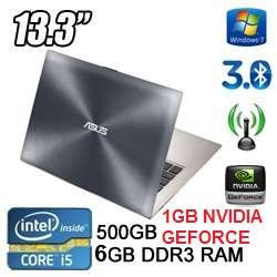 ASUS ZENBOOK UX32VD , Core i5-3317U, 6GB RAM, 13.3" LCD, 500GB HDD, 1GB NVIDIA GEFORCE 620M